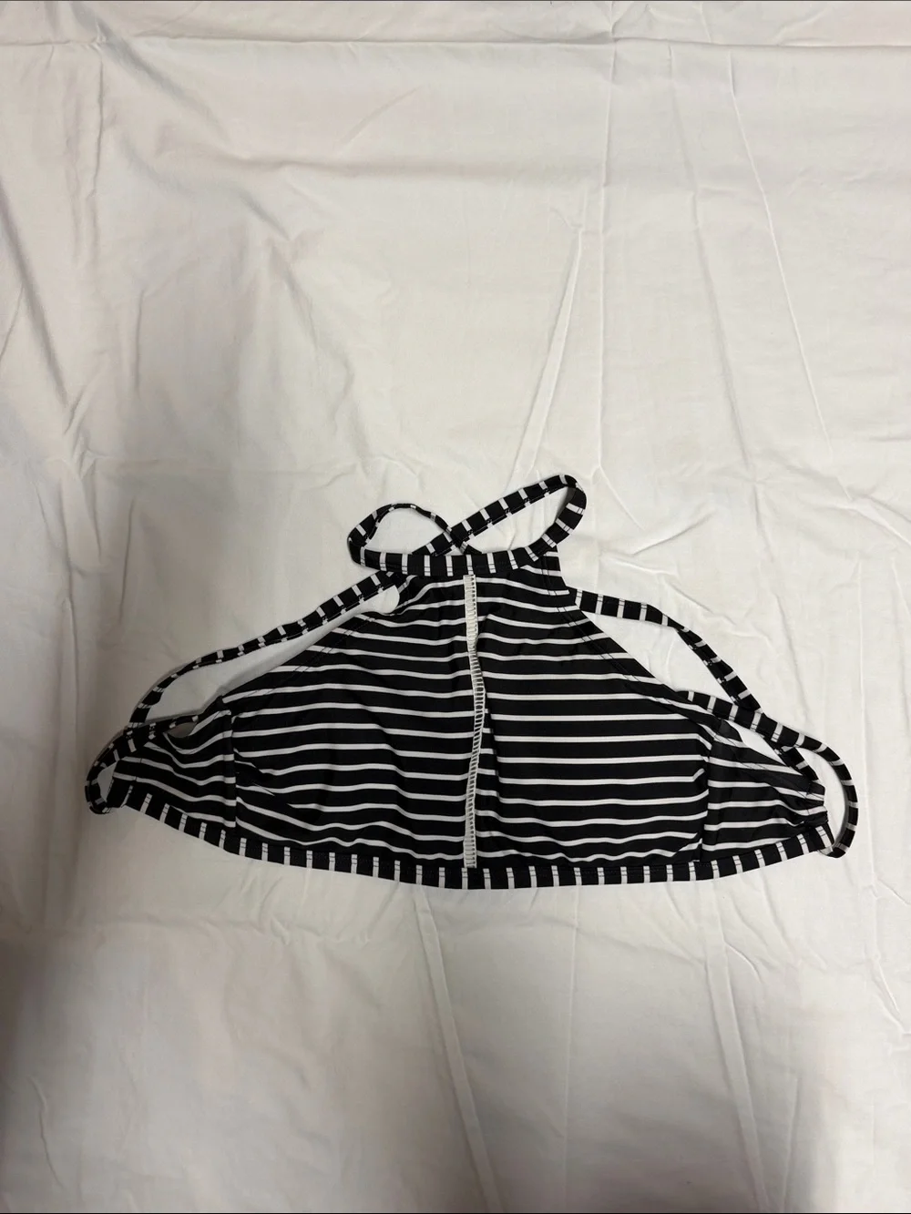 Striped bikini top